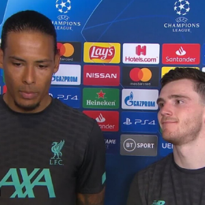 Andy Robertson and Virgil Van Dijk gave a disgraceful interview after Liverpool’s 1-0 loss to Atletico Madrid