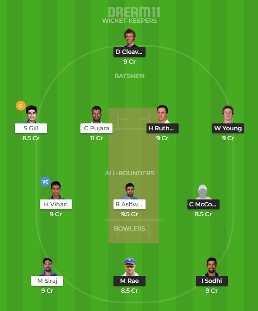 NZ-A vs IN-A Dream11