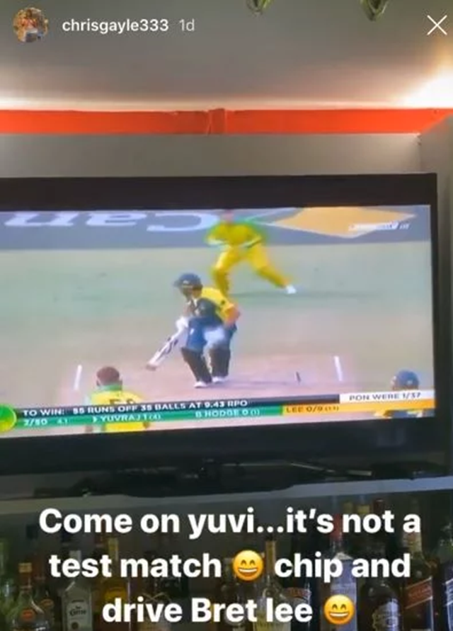 "Not a Test match": Chris Gayle mocks Yuvraj Singh's slow innings in Bushfire Bash