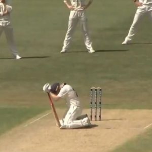 WATCH: Travis Dean retires hurt after getting hit in the abdomen by Trent Copeland