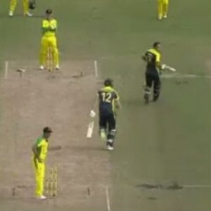 WATCH: Last-ball drama in Bushfire Relief Match; batsmen attempt to run four runs to tie the match
