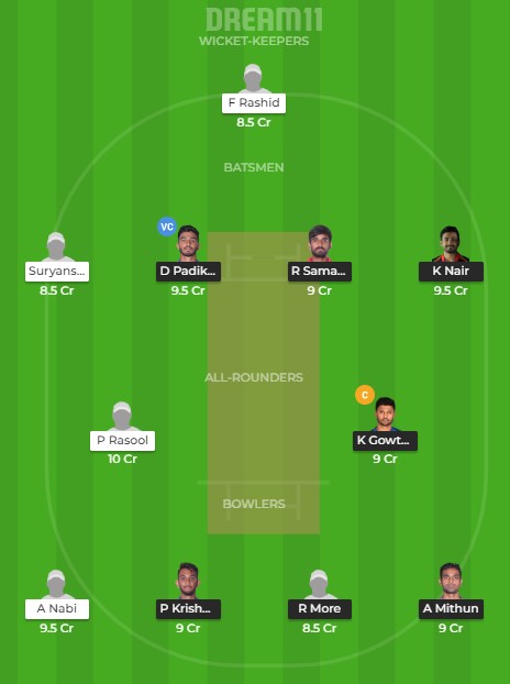 KAR vs JAM Dream11