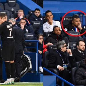 Kylian Mbappe was livid with Thomas Tuchel after being substituted during PSG vs Montpellier