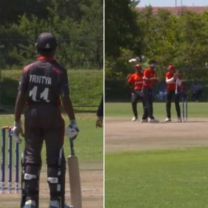 WATCH: Aryan Lakra's comical run-out in UAE vs Canada U-19 World Cup match
