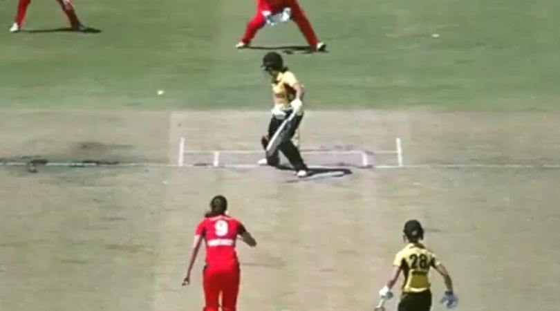 Tahlia McGrath banana swing delivery: Watch South Australia all-rounder foxes batswoman with peach of a delivery