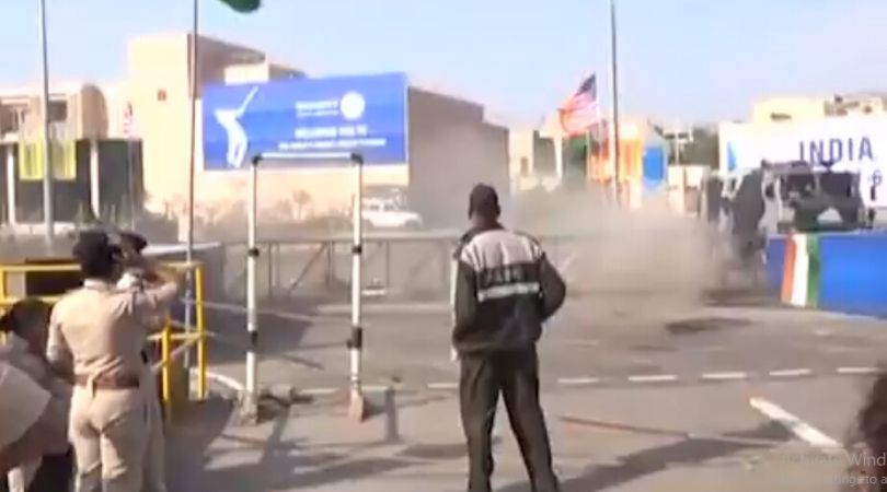 WATCH: Gate Number 3 of Motera Stadium crumbles ahead of Donal Trump's visit