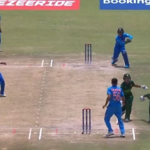 WATCH: Rohail Nazir and Qasim Akram involved in hilarious mix-up vs India in U-19 World Cup