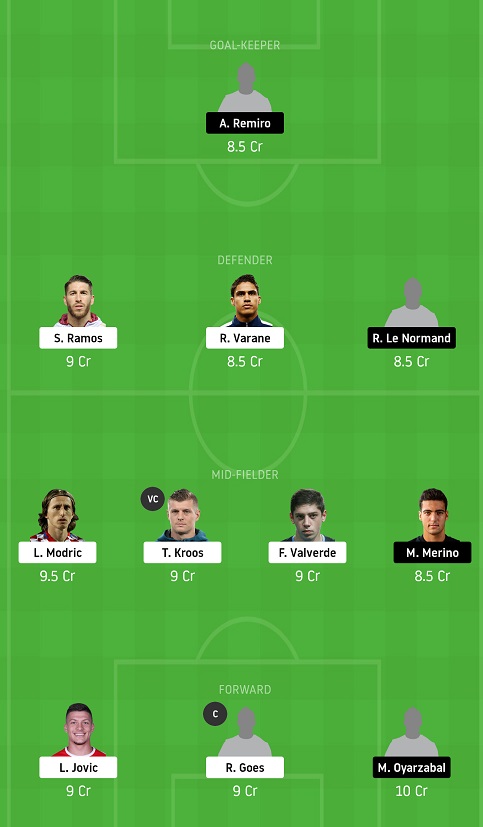 RM Vs RS Dream11