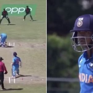 WATCH: Divyaansh Saxena fumes on Tanzim Hasan Sakib after poor throw nearly hits his head