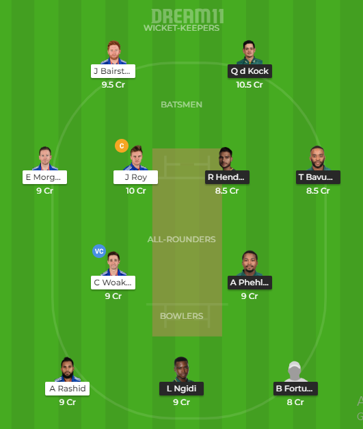 SA vs ENG Dream11