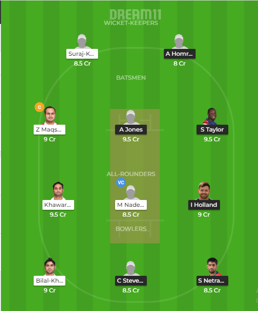 USA vs OMN Dream11