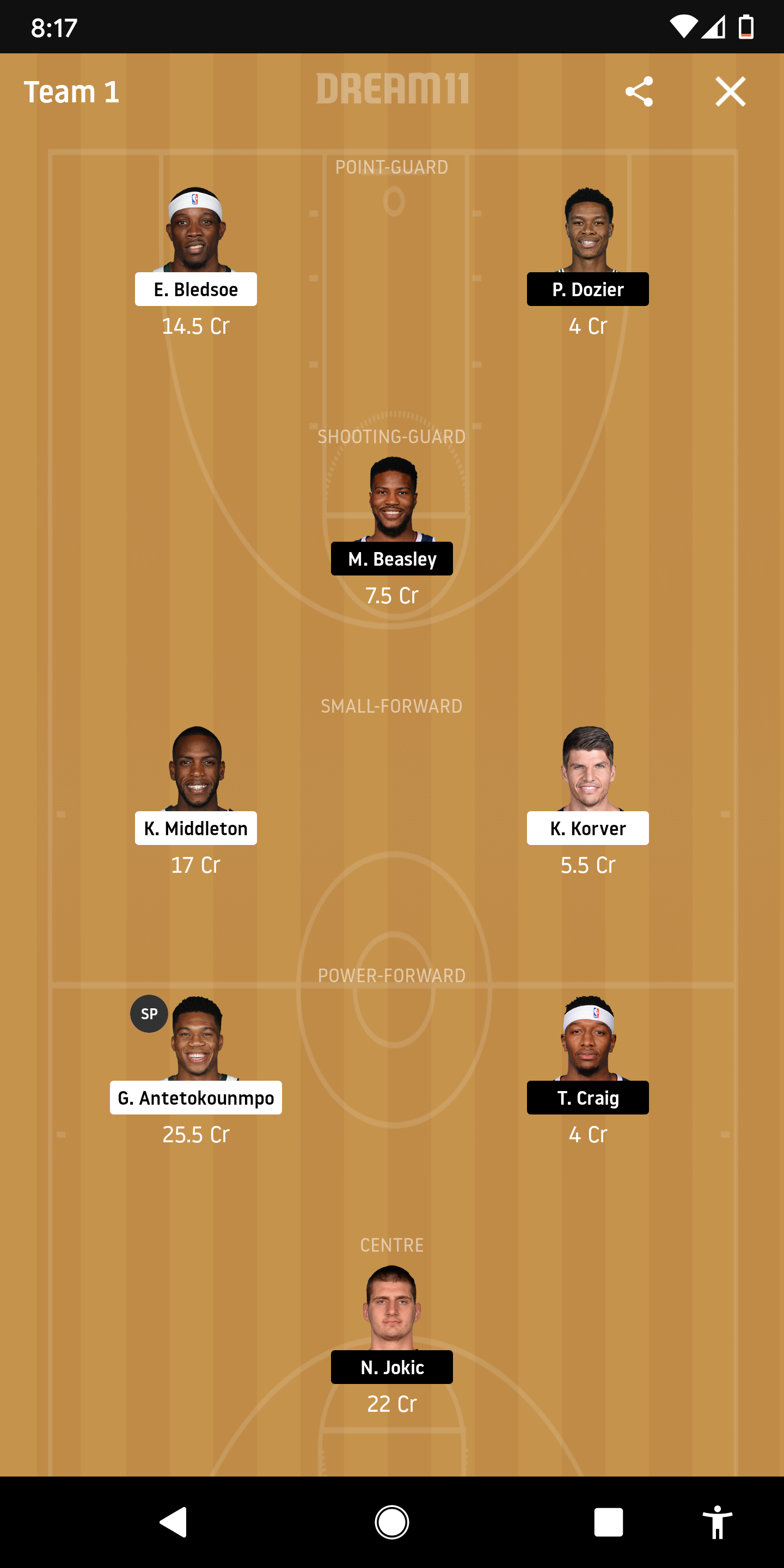 MIL Vs DEN Dream11