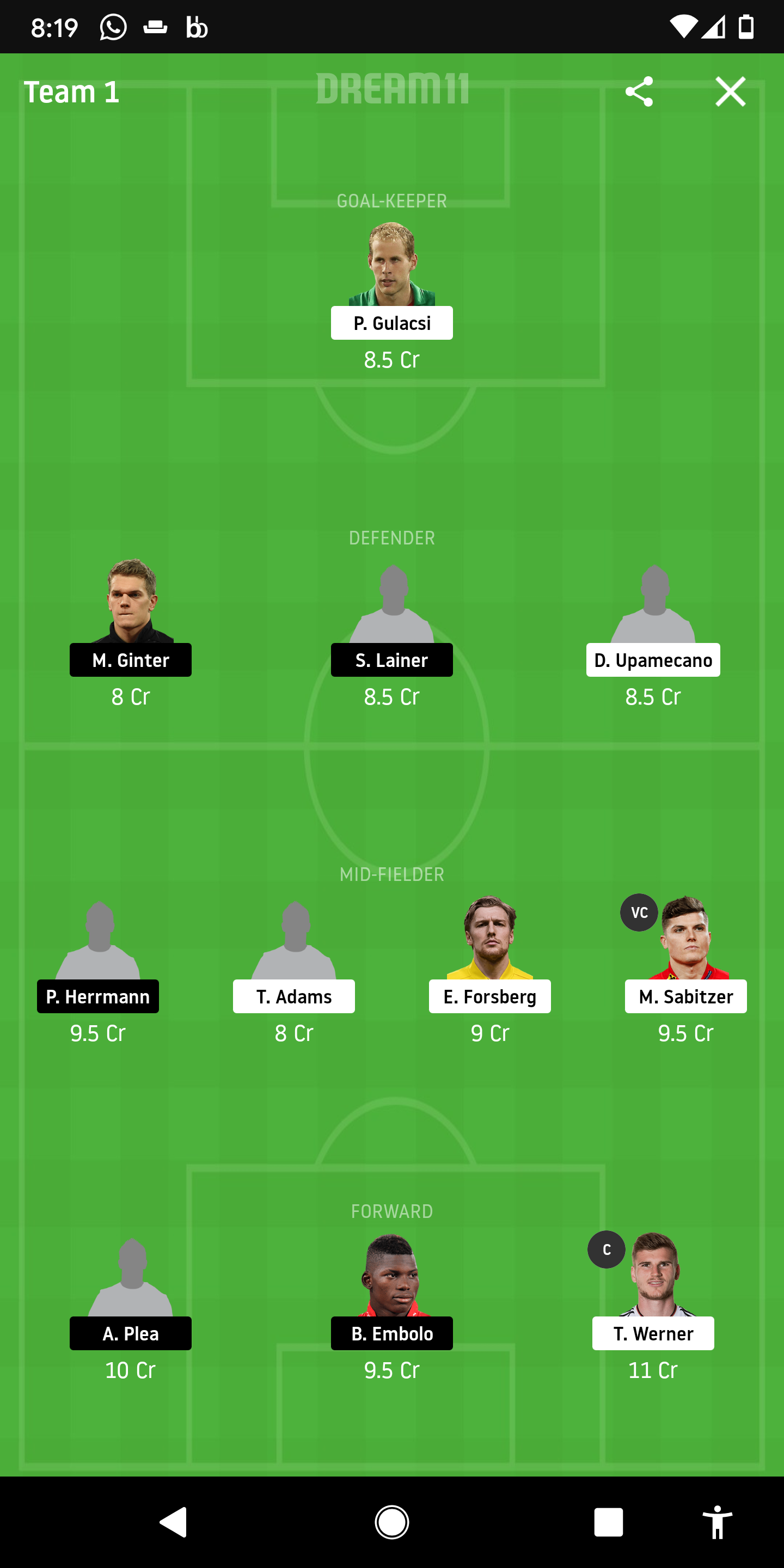 LEP Vs MOB Dream11