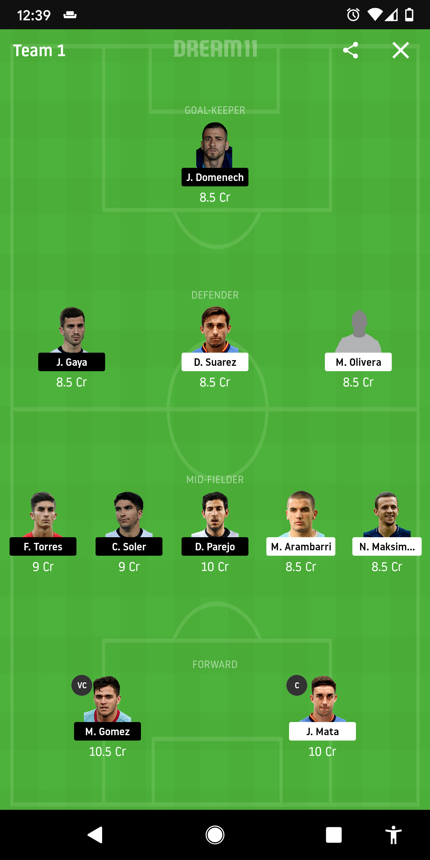 GEF Vs VAL Dream11