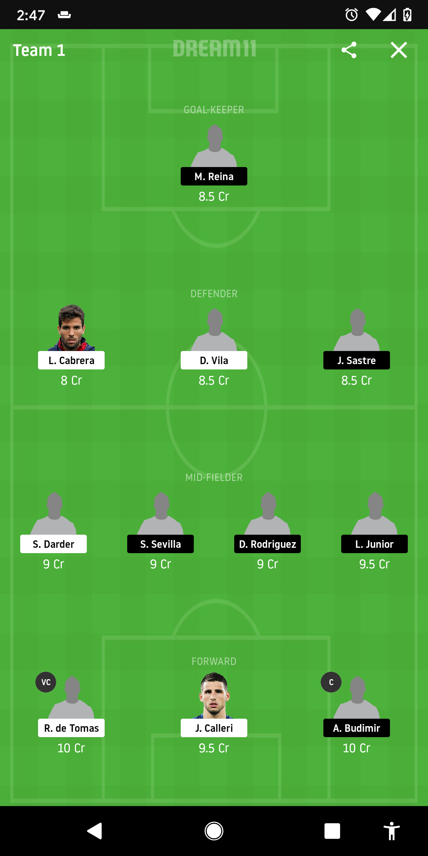 ESL vs MLC Dream11