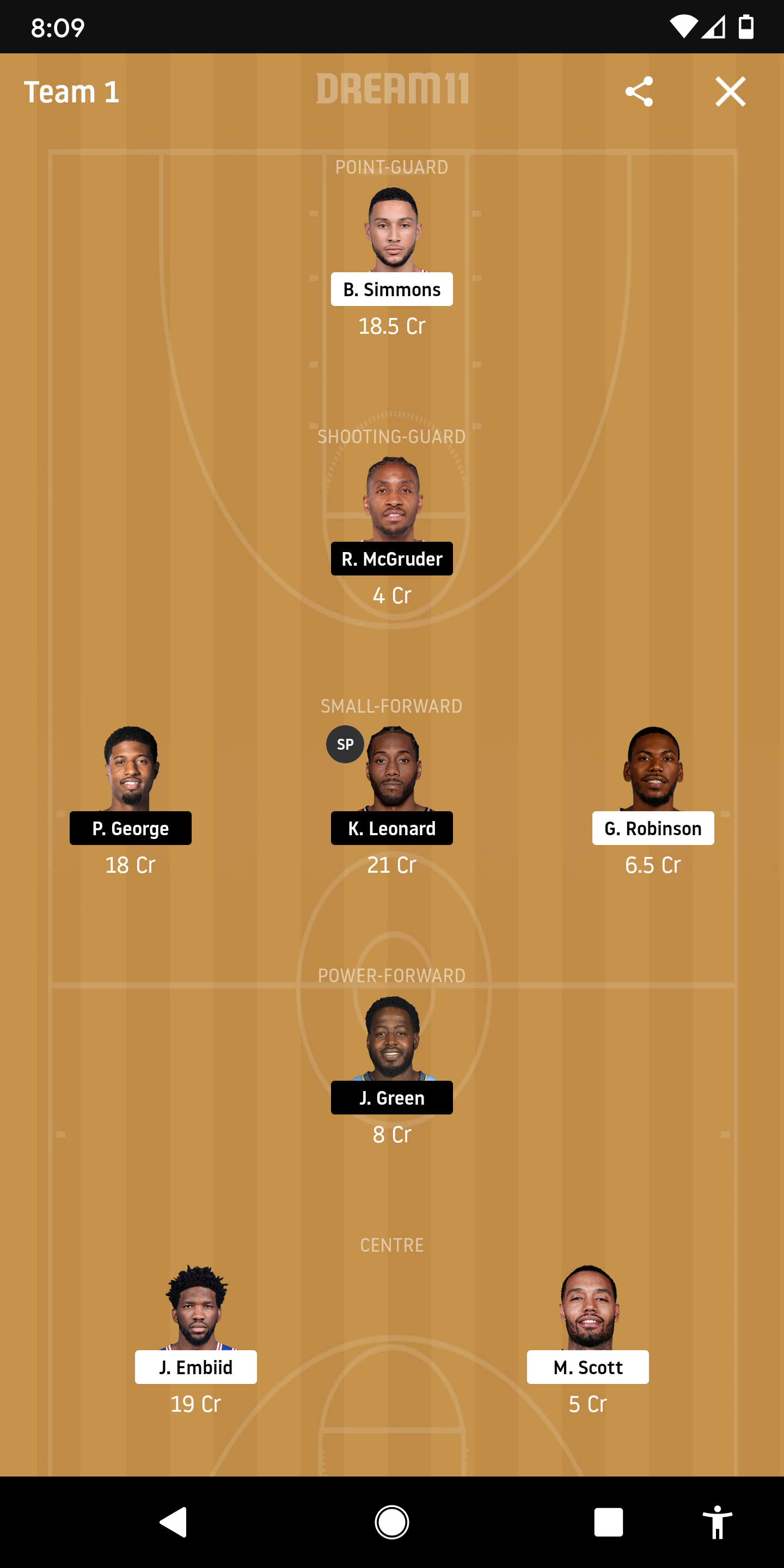 PHI Vs LAC Dream11
