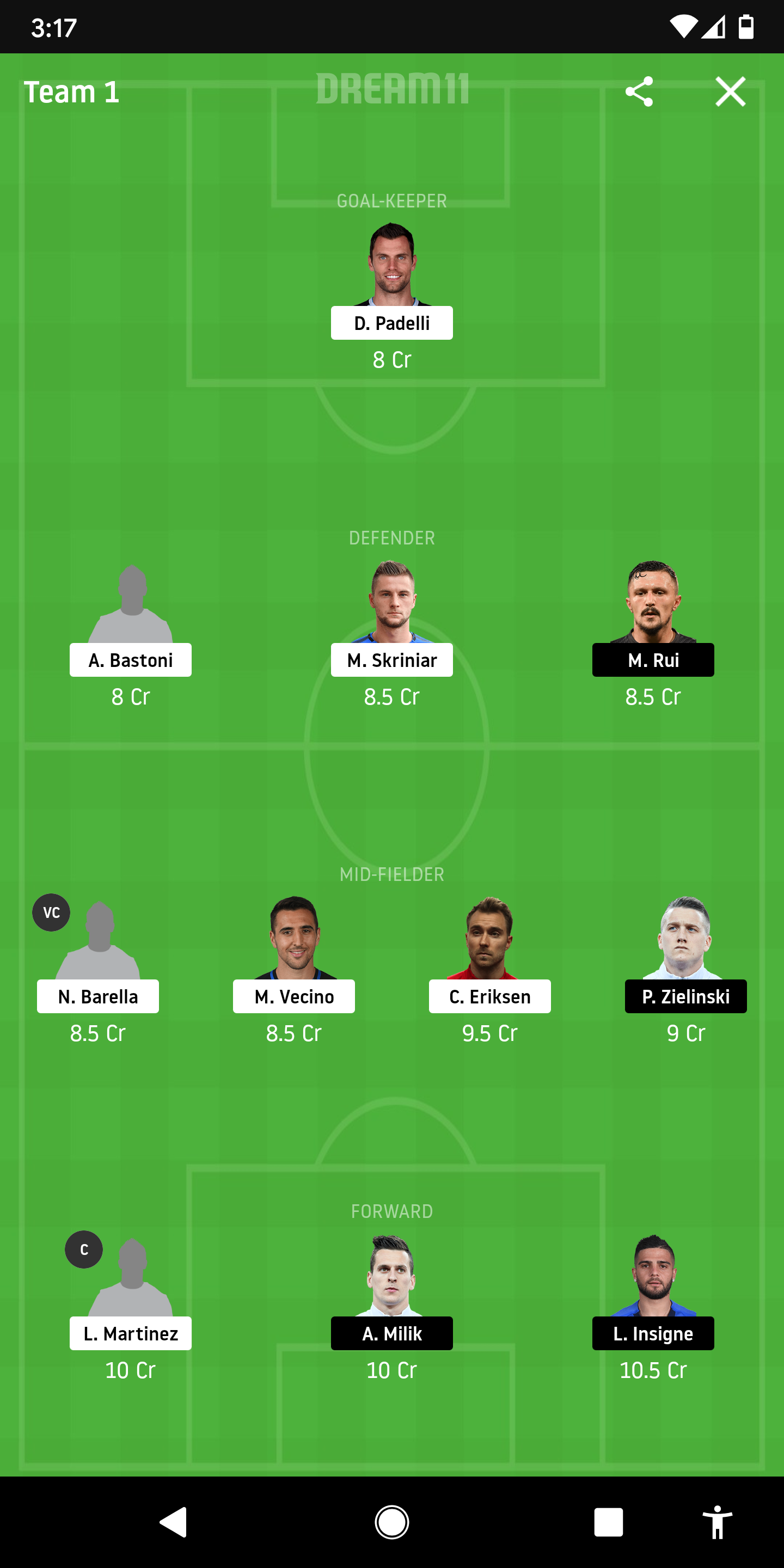 SAM Vs NAP Dream11