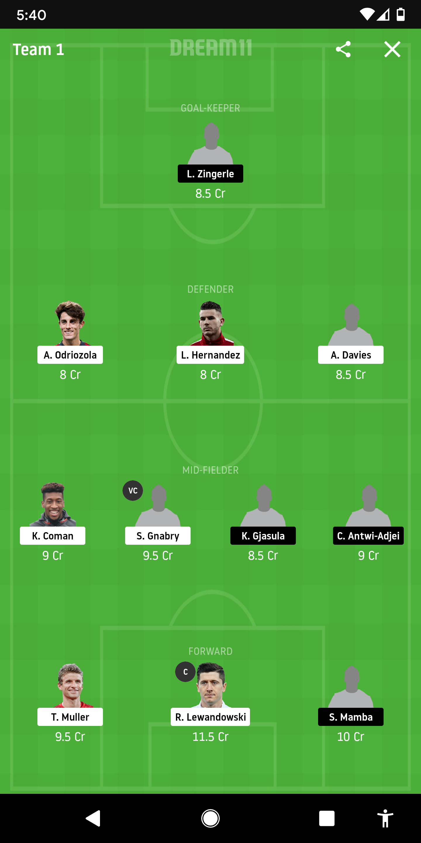 BAY Vs PDB Dream11