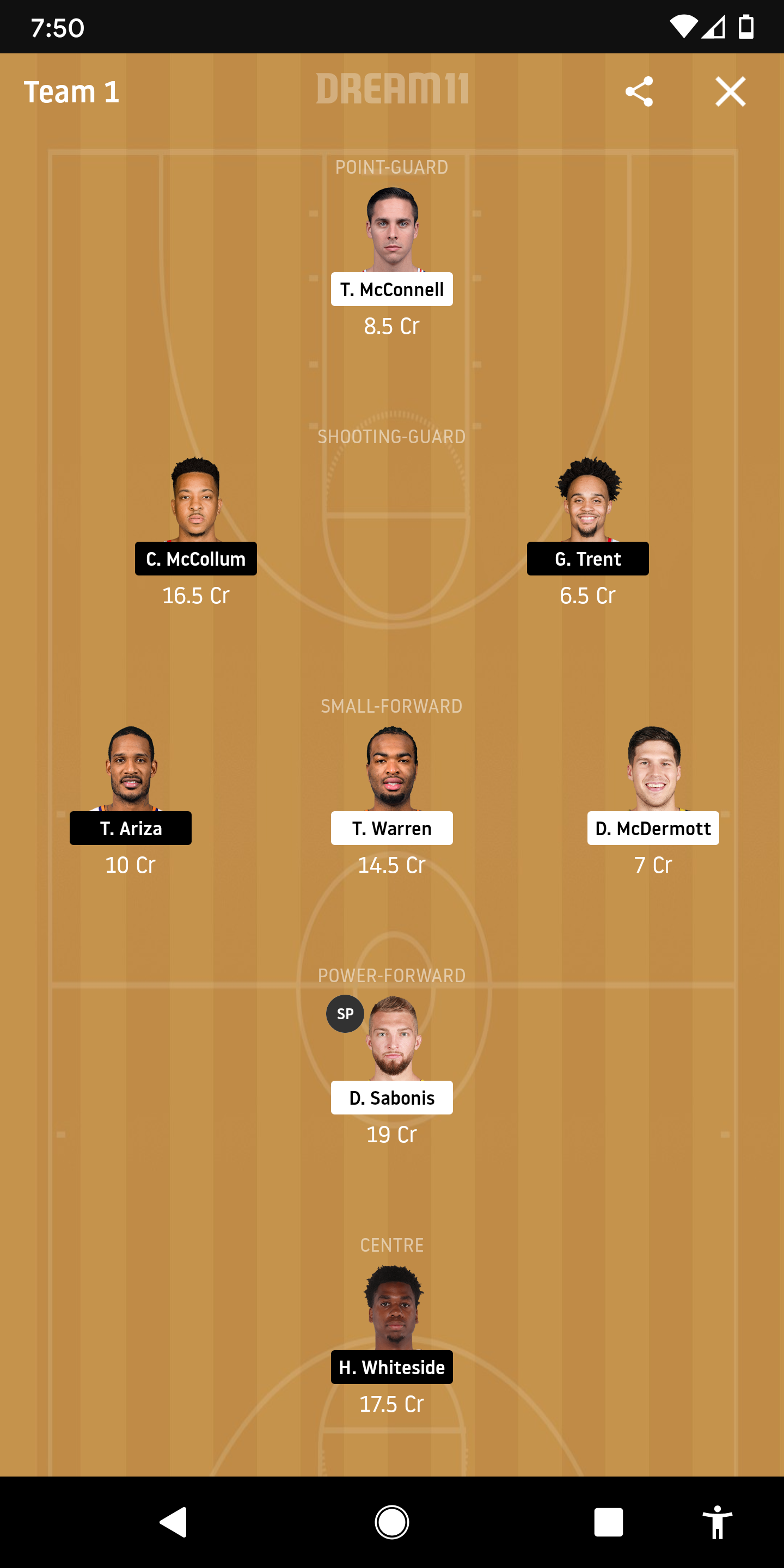 IND Vs POR Dream11