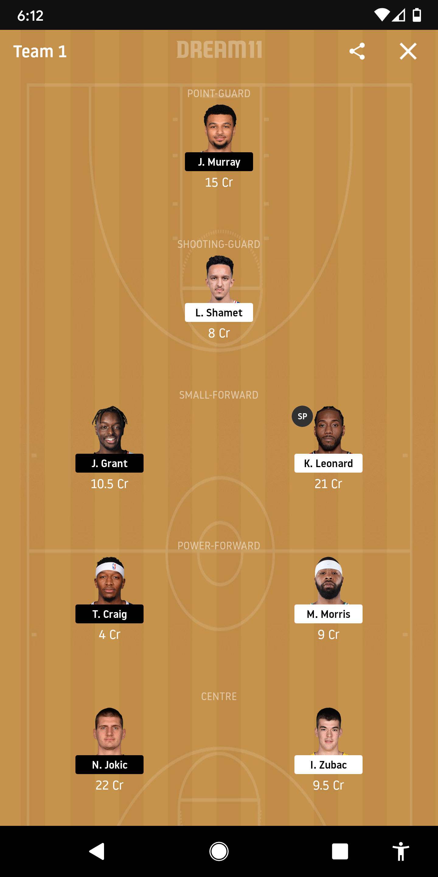 LAC Vs DEN Dream11