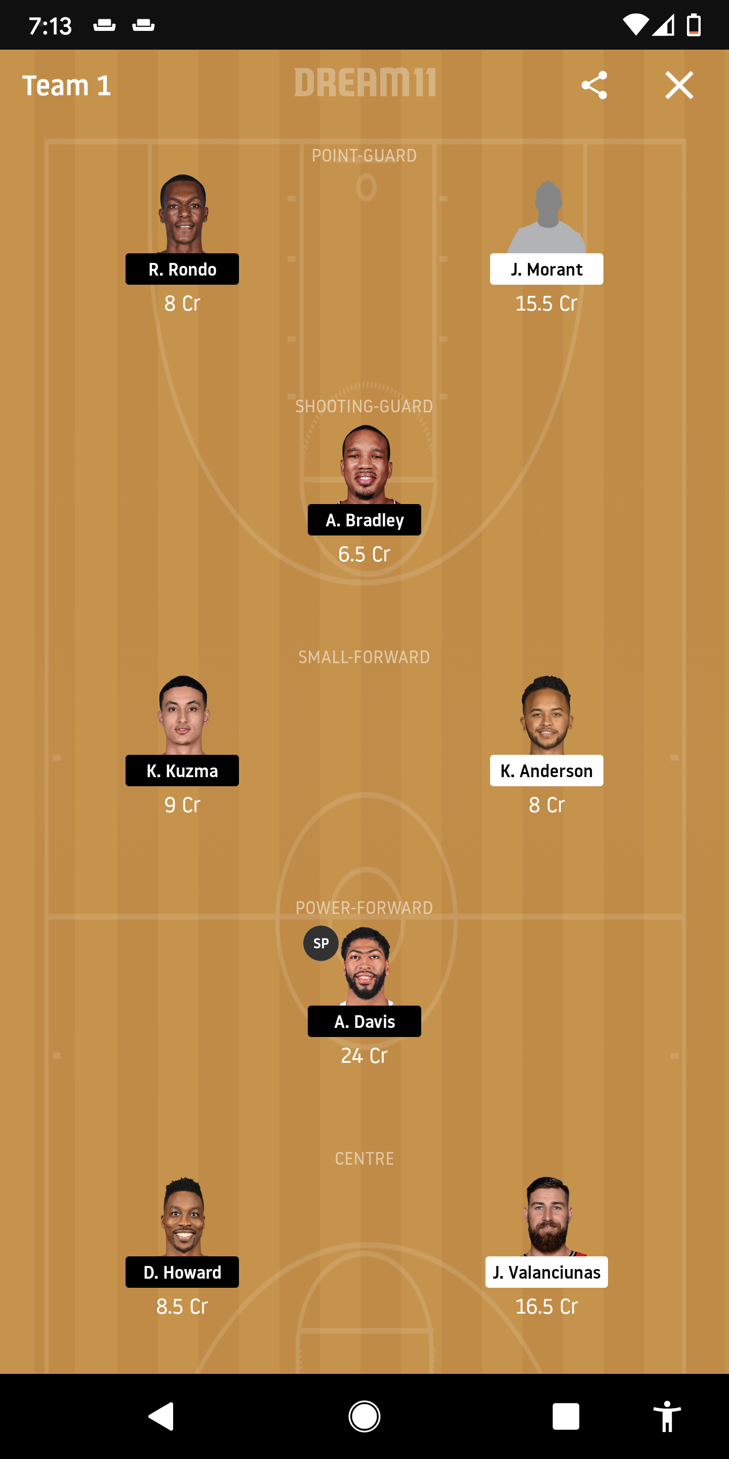 MEM Vs LAL Dream11