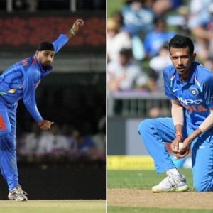 Harbhajan Singh bats for Yuzvendra Chahal playing the second ODI vs New Zealand