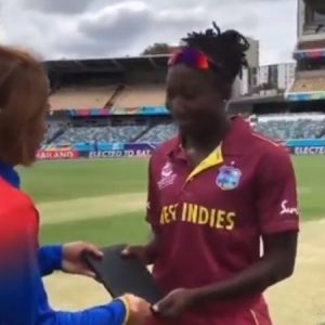 WATCH: Sornnarin Tippoch wins hearts with 'special gift' to Stefanie Taylor during Women's T20 World Cup 2020