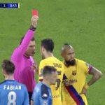 Arturo Vidal Red Card: Barcelona superstar to miss return leg for picking two yellow cards in one incident
