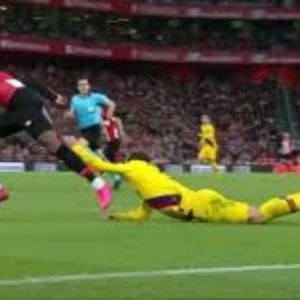 Gerard Pique faces humiliation while stopping Inaki Williams in Copa Del Rey match