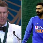 Watch: David Warner names Virat Kohli and breaks down after winning Allan Border medal