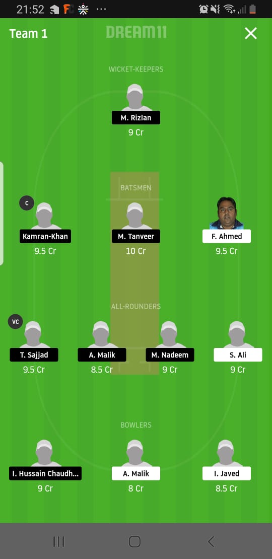 BAH vs QAT Dream11