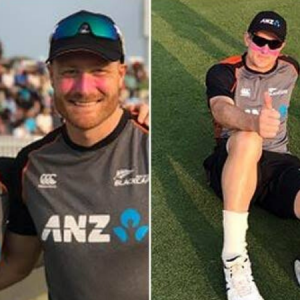 Why were New Zealand players sporting pink paint on their face vs India