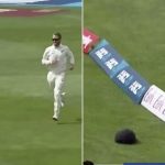 WATCH: Kane Williamson amusingly chases cap to the boundary in Wellington Test
