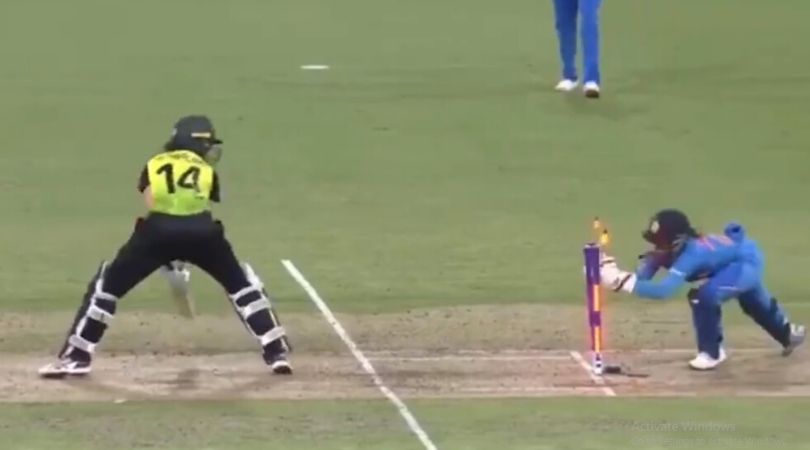 WATCH: Taniya Bhatia affects superlative stumping to dismiss Annabel Sutherland in Sydney