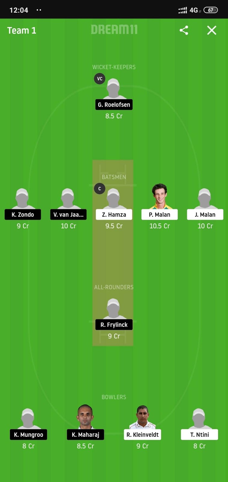 CC vs DOL Dream11
