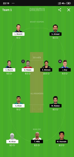 ISL Vs QUE Dream 11 Prediction