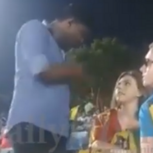 Drunk Sri Lankan fan witnessed harassing foreign couple during Sri Lanka vs West India 1st T20I