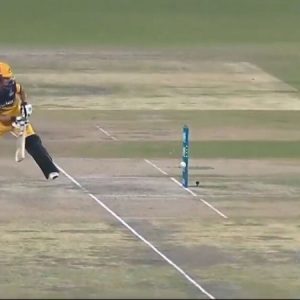 WATCH: Haider Ali receives massive reprieve as bails don't fall despite ball hitting the stumps in PSL 2020
