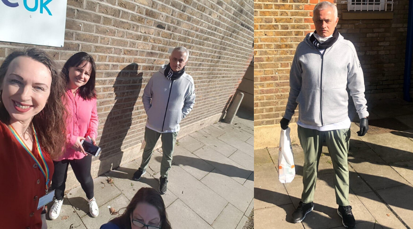 Jose Mourinho helps deliver essential goods to the elderly amidst coronavirus crisis