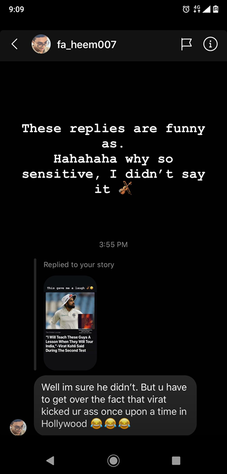 Mitchell Johnson fan reply 2