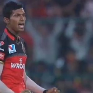 WATCH: Navdeep Saini reacts aggressively to Hardik Pandya's six-hitting celebration in IPL 2019