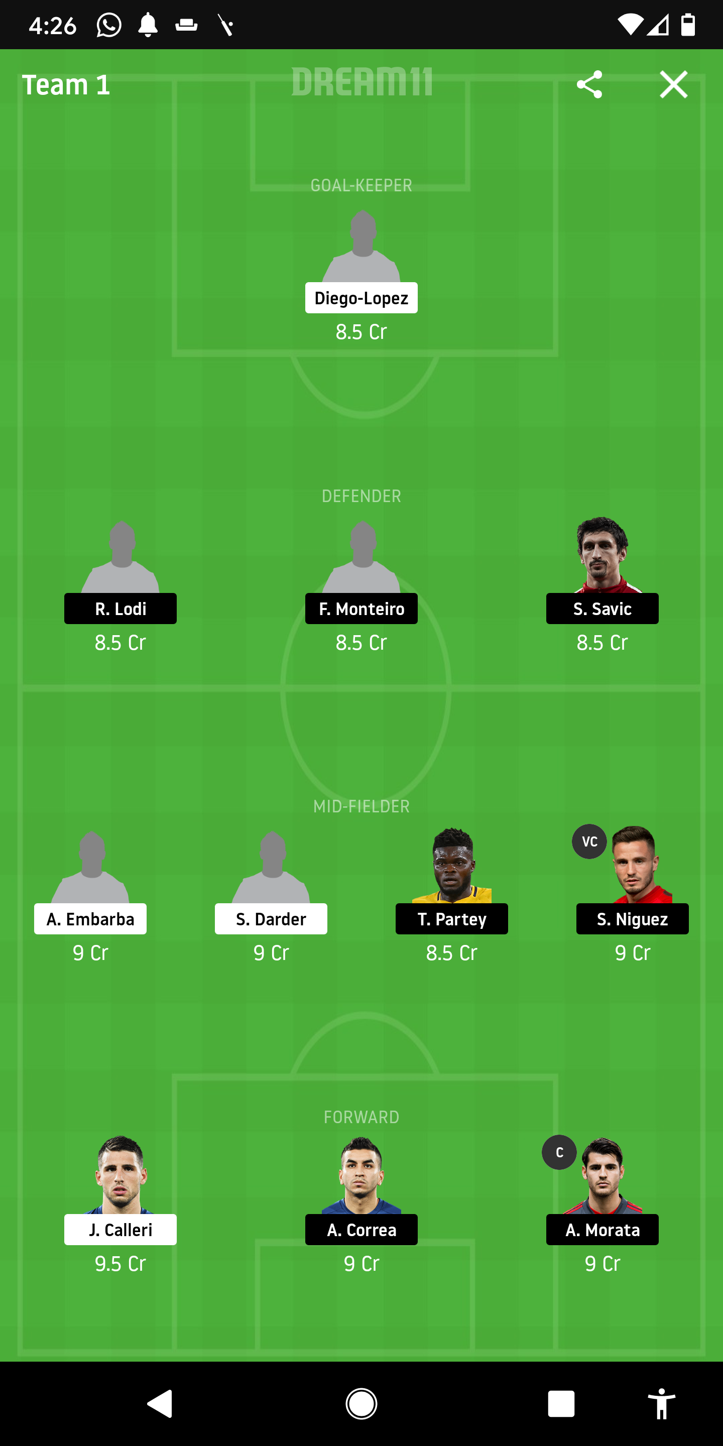 ESL Vs ATL Dream11