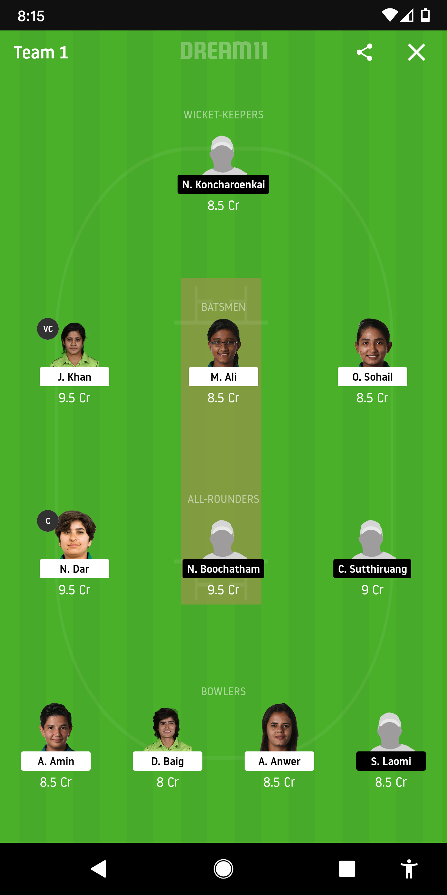 PK-W Vs TL-W Dream11