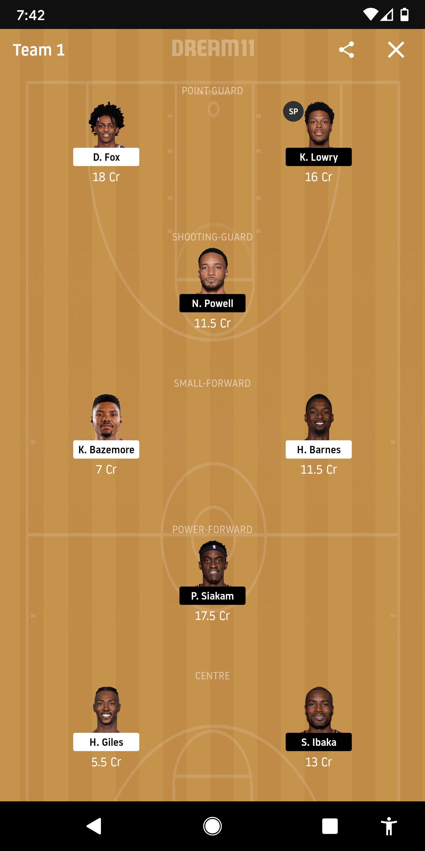 SAC Vs TOR Dream11