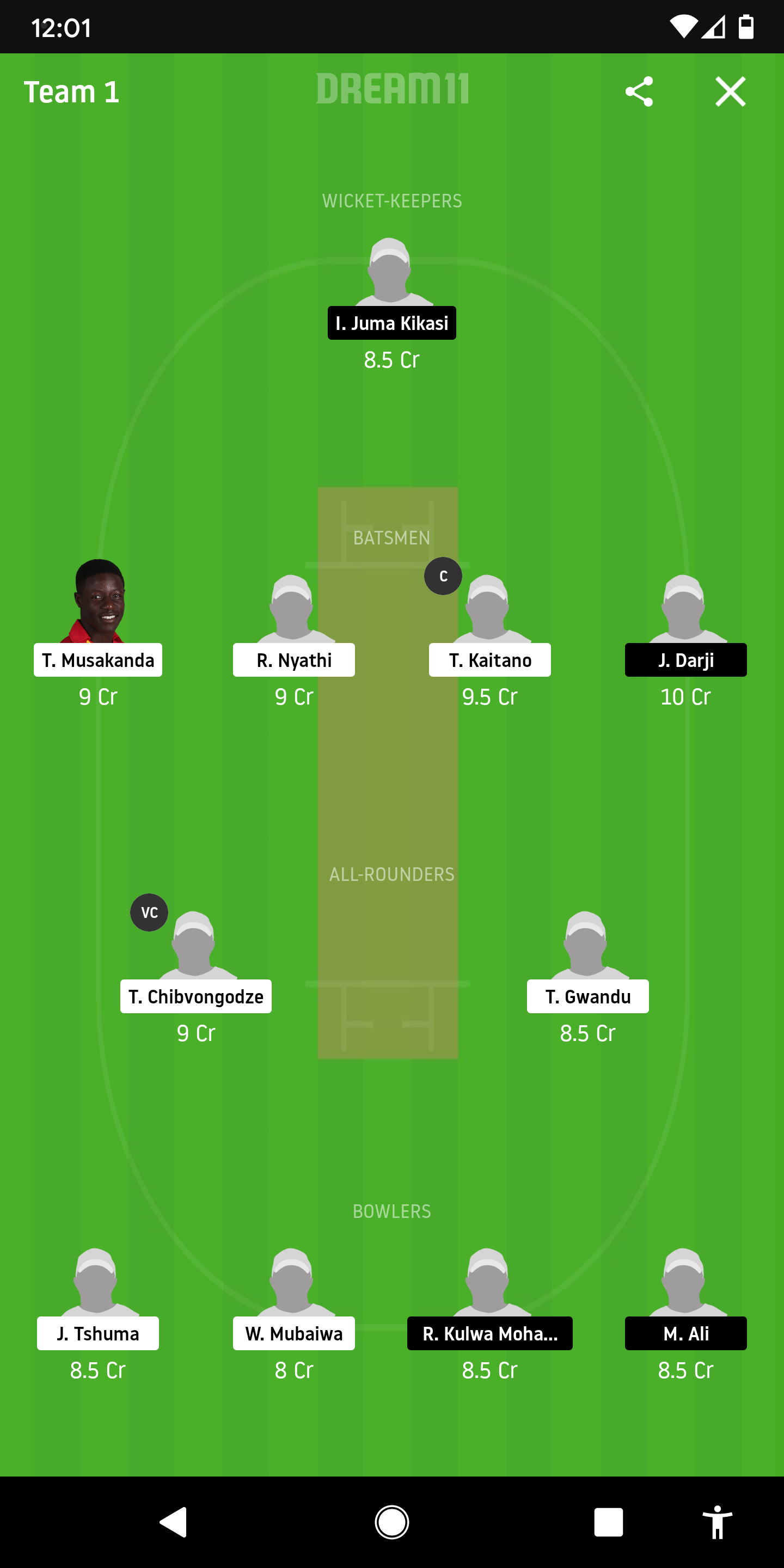 MWR Vs TAN Dream11