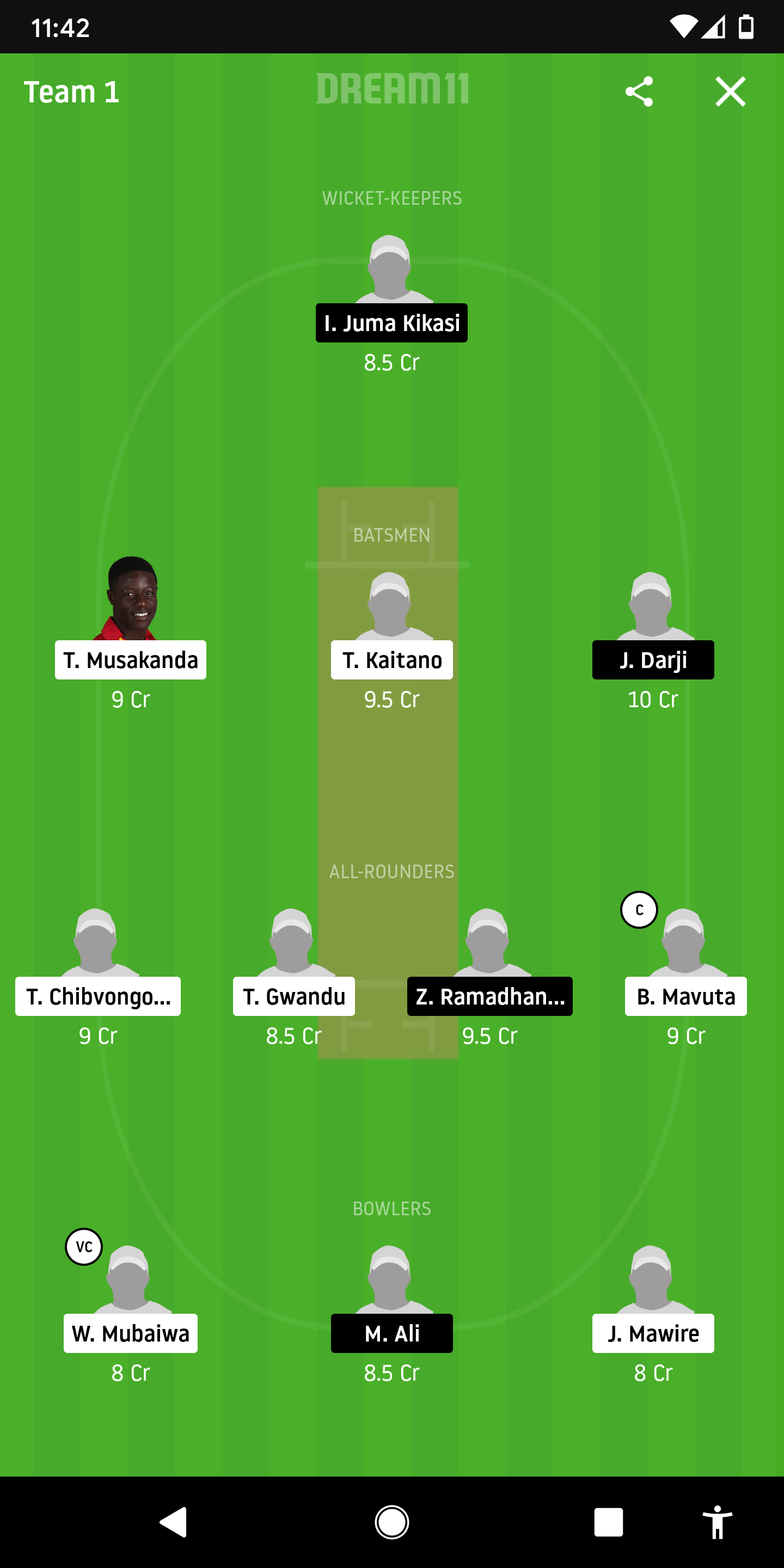 MWR Vs TAN Dream11