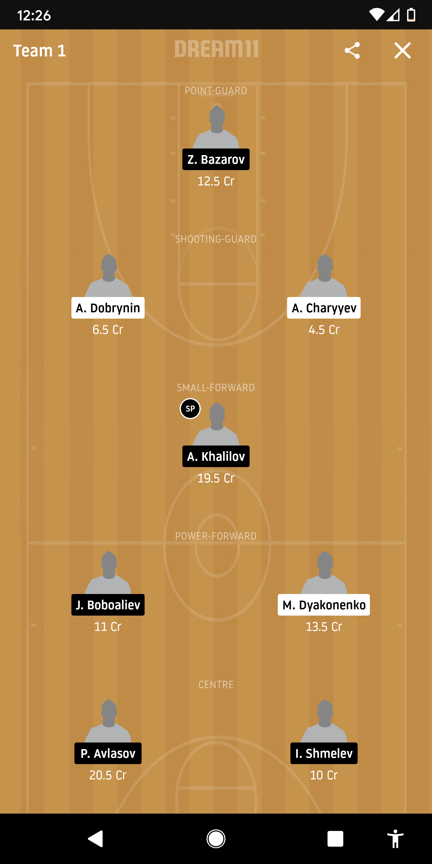 ZUH Vs LEG Dream11