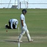 WATCH: C Shamshuddin gets injured in Ranji Trophy final; KN Ananthapadmanabhan to umpire for 90 overs