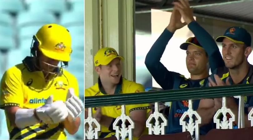 WATCH: Steve Smith and Mitchell Marsh in splits as David Warner misses half-century celebration