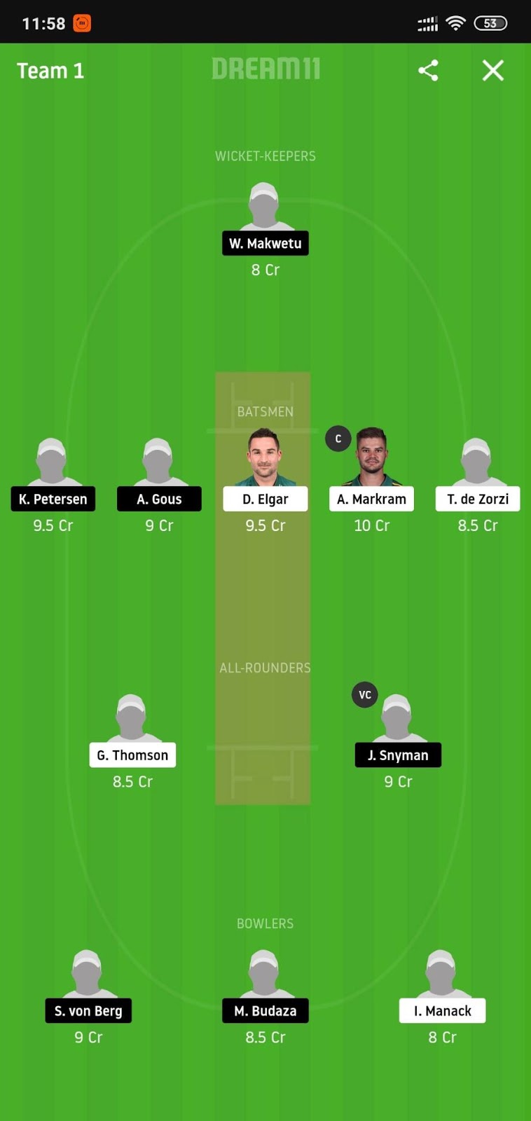 TIT vs KTS Dream11